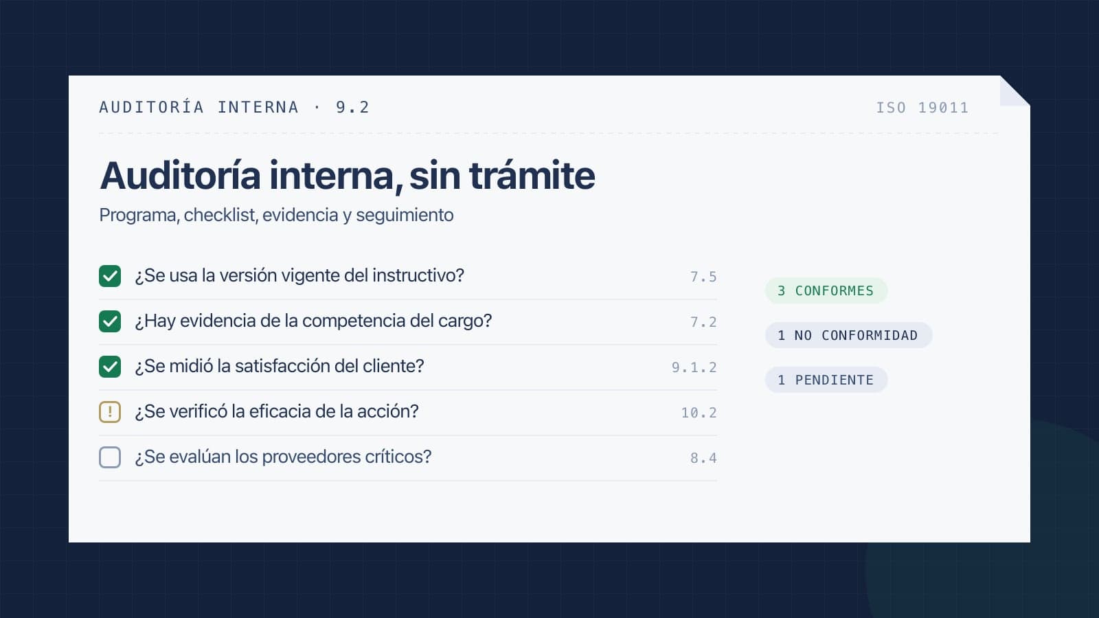 Auditoría interna ISO: guía práctica para hacerla bien